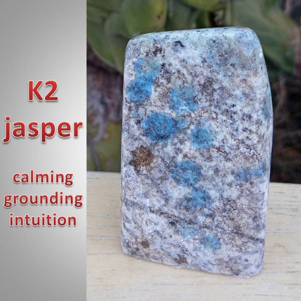 RARE K2 jasper free form 01 calming GROUNDING Pakistan
